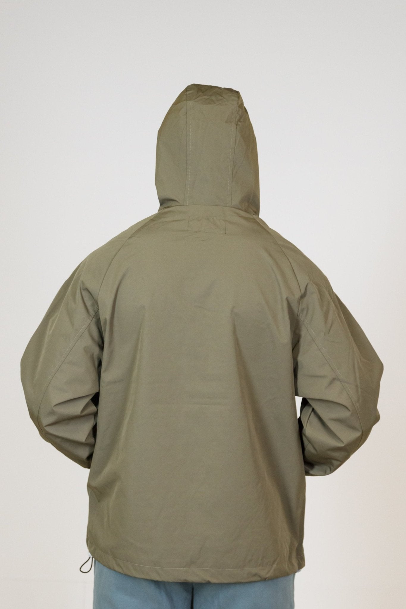 Khaki Green Water - Resistant Anorak Jacket - MEMFitness