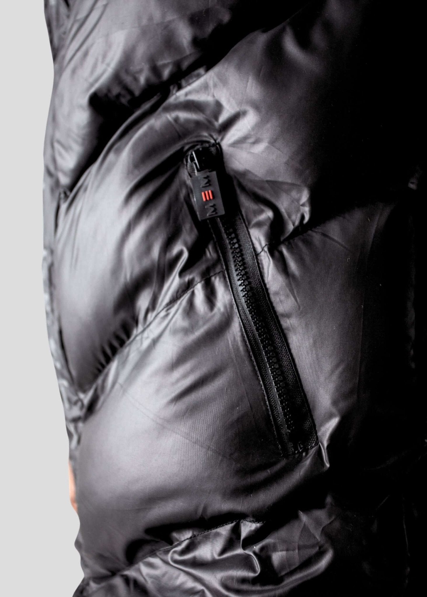 Matt Black Longline Puffer Jacket - MEMFitness