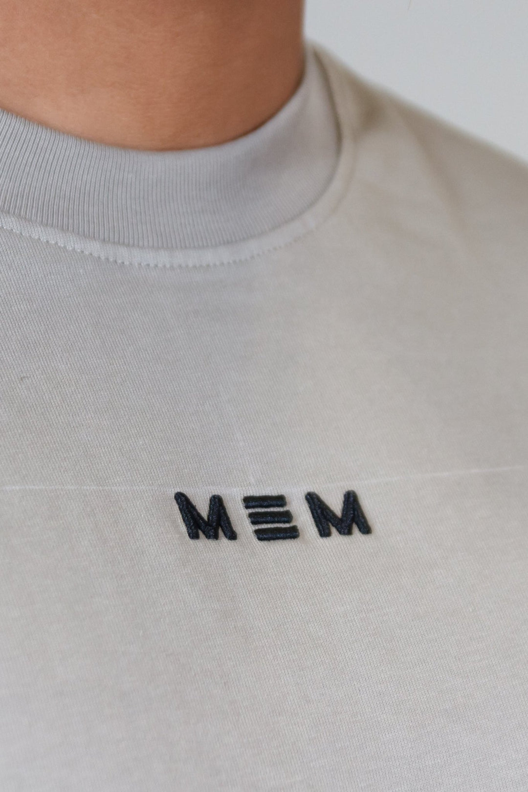 MEM 305G Heavyweight Oversized Tee - Beige - MEMFitness