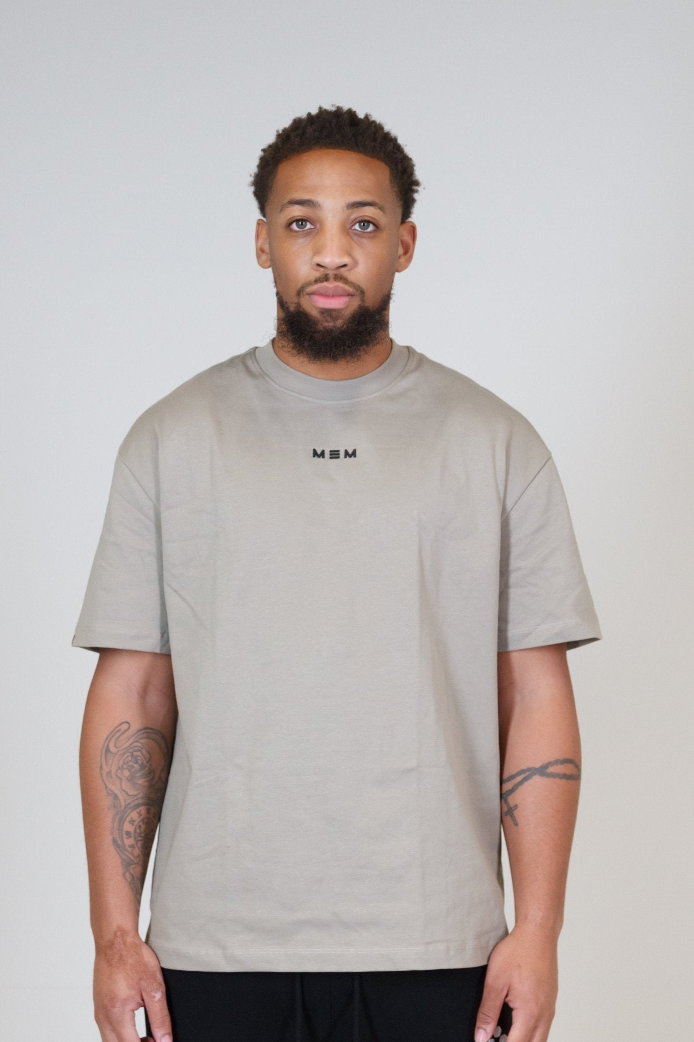 MEM 305G Heavyweight Oversized Tee - Beige - MEMFitness