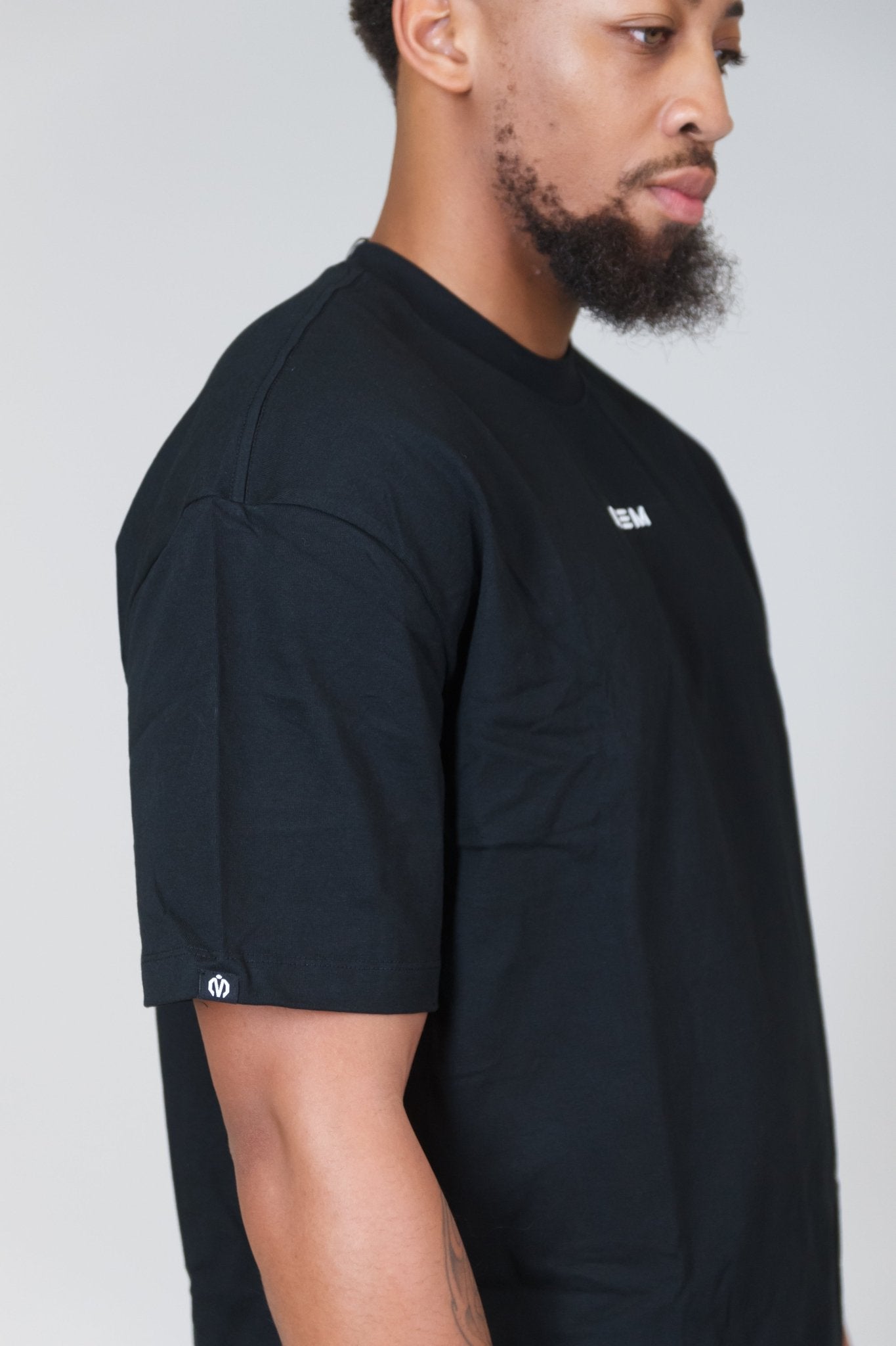 MEM 305G Heavyweight Oversized Tee - Black - MEMFitness