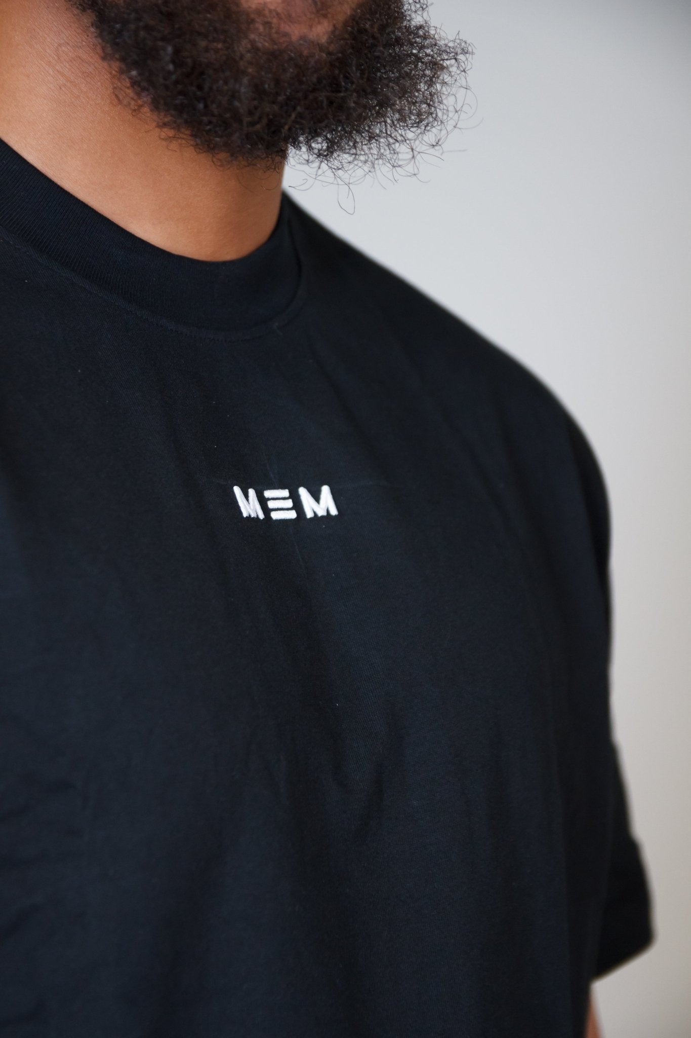 MEM 305G Heavyweight Oversized Tee - Black - MEMFitness