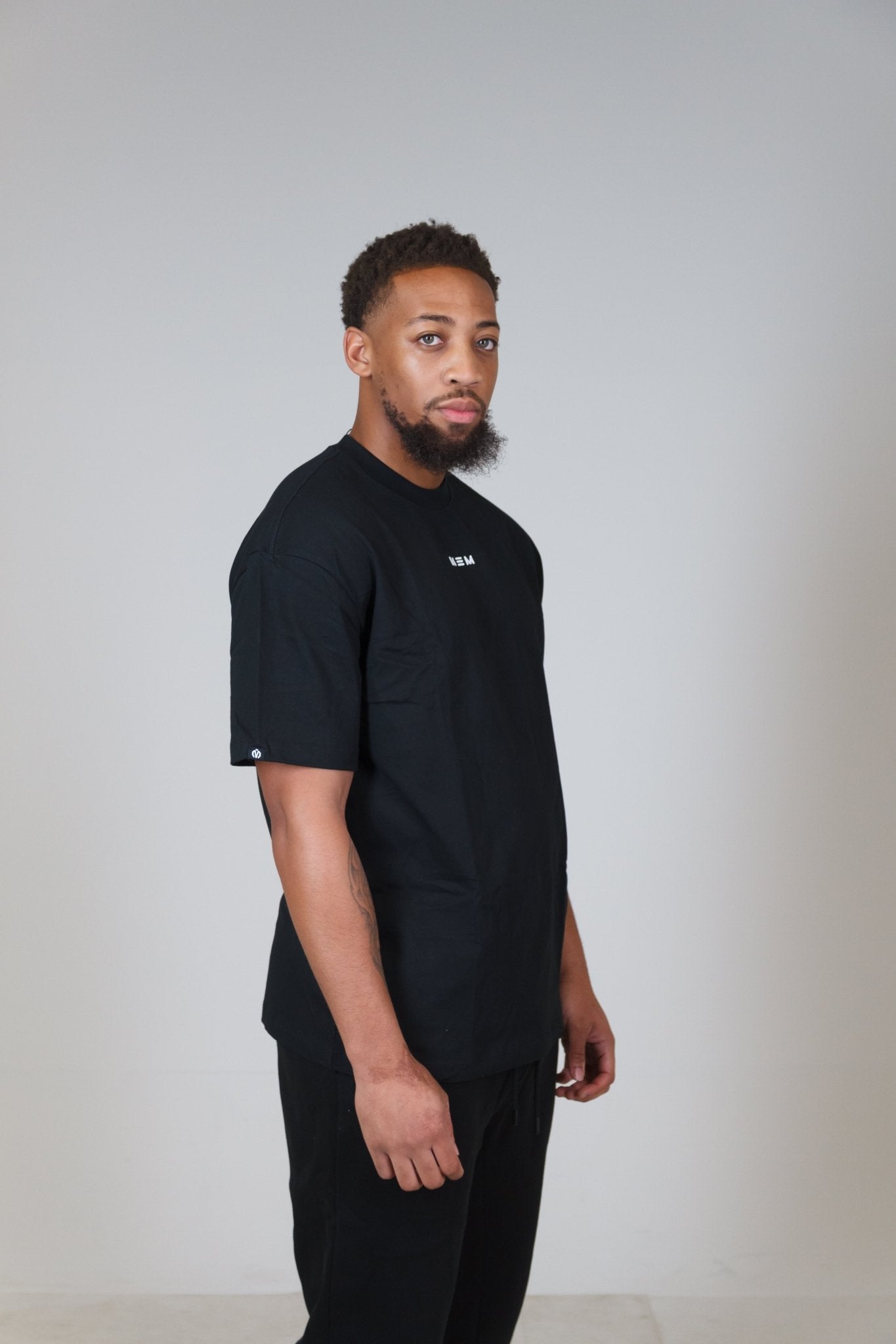 MEM 305G Heavyweight Oversized Tee - Black - MEMFitness