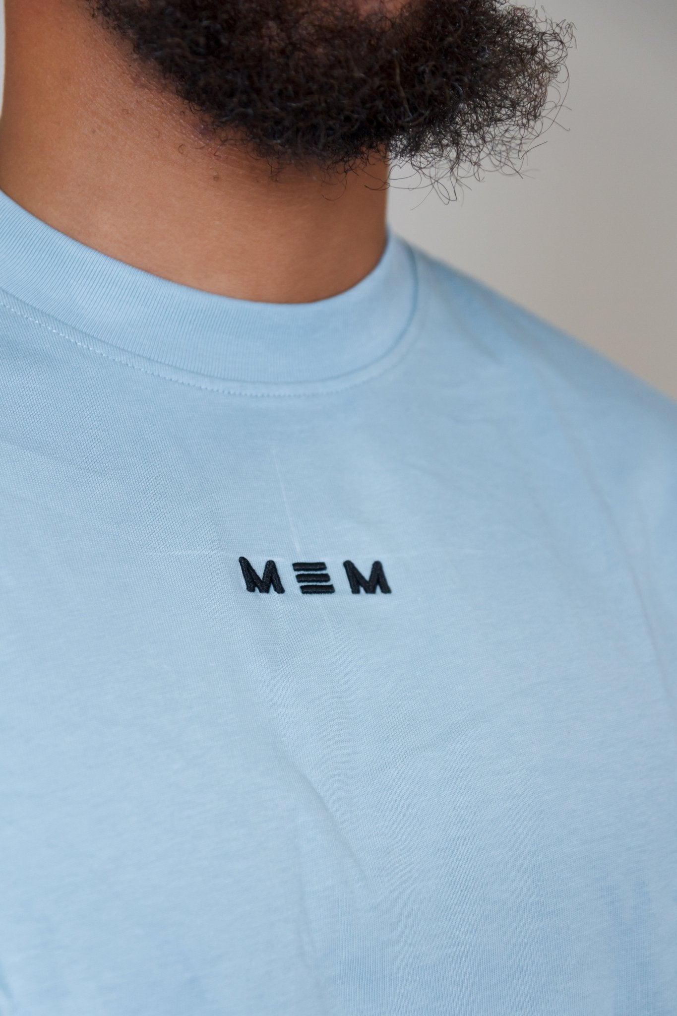 MEM 305G Heavyweight Oversized Tee - Blue - MEMFitness