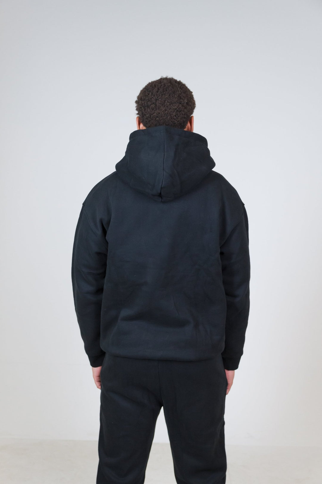 MEM 345G Heavyweight Fleece Hoodie – Black - MEMFitness