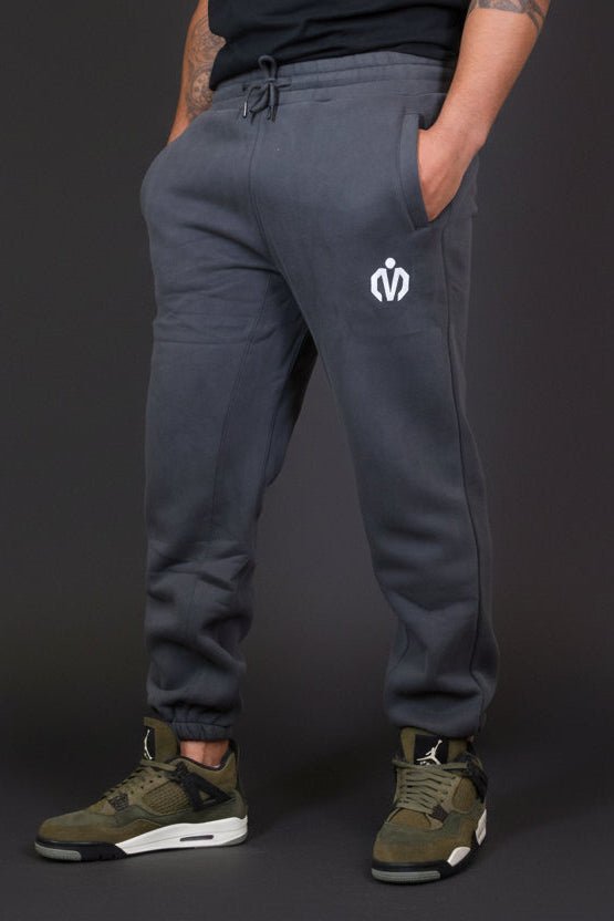 MEM 345G Heavyweight Fleece Joggers - Grey - MEMFitness