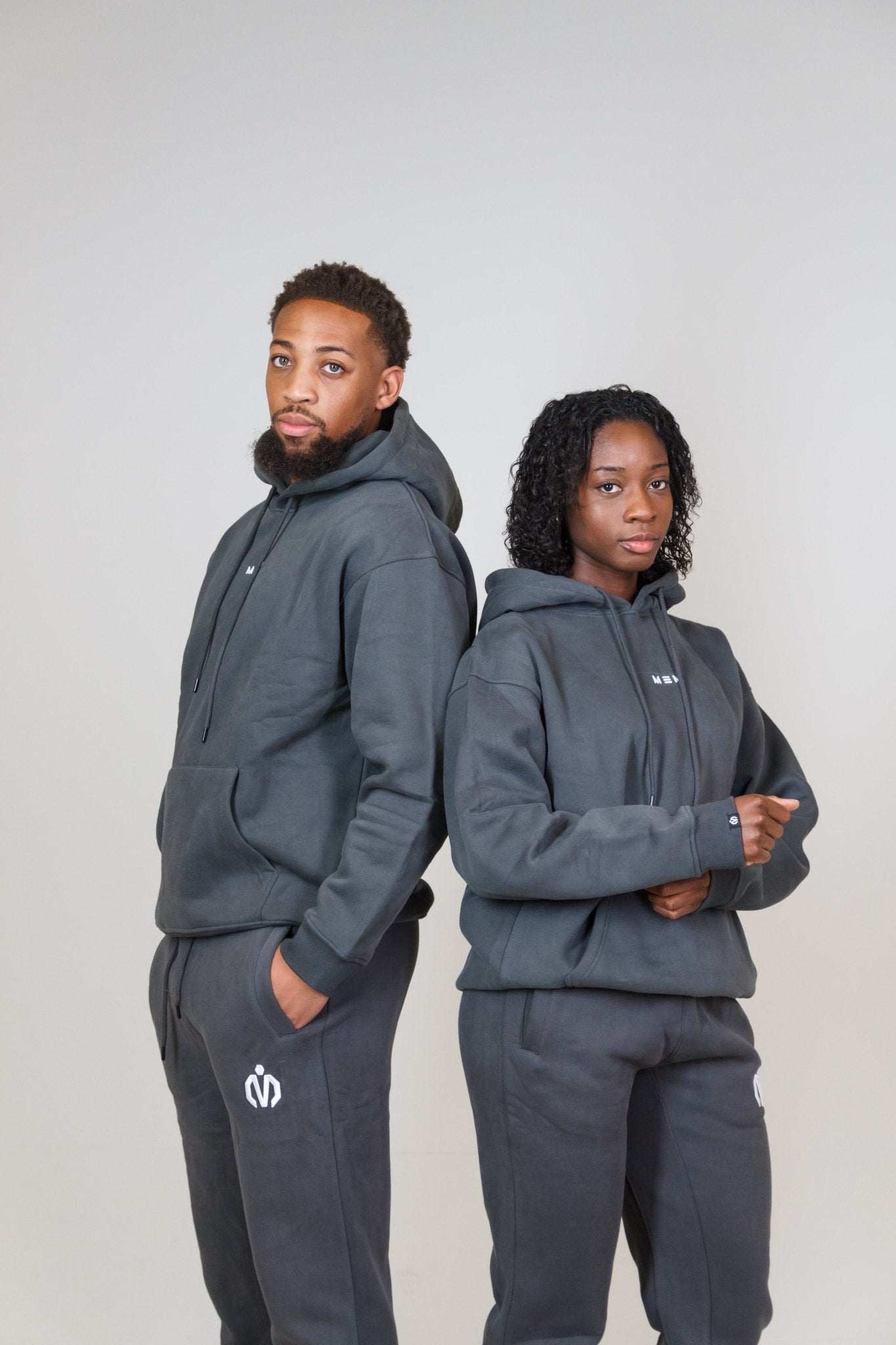 MEM 345g Oversized Heavyweight Hoodie - Grey - MEMFitness