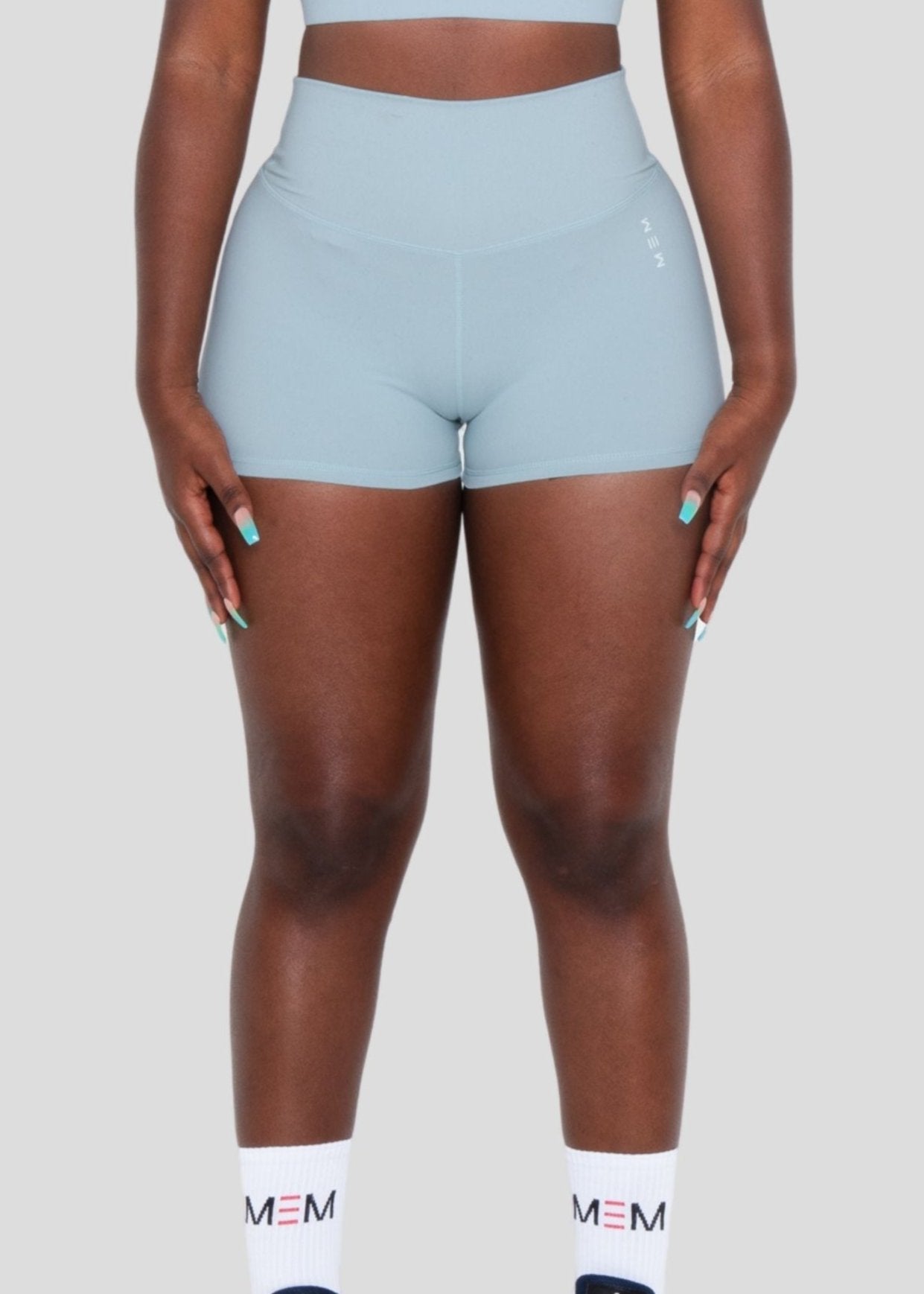 MEM 6" Bike Shorts BaBy Blue - MEMFitness