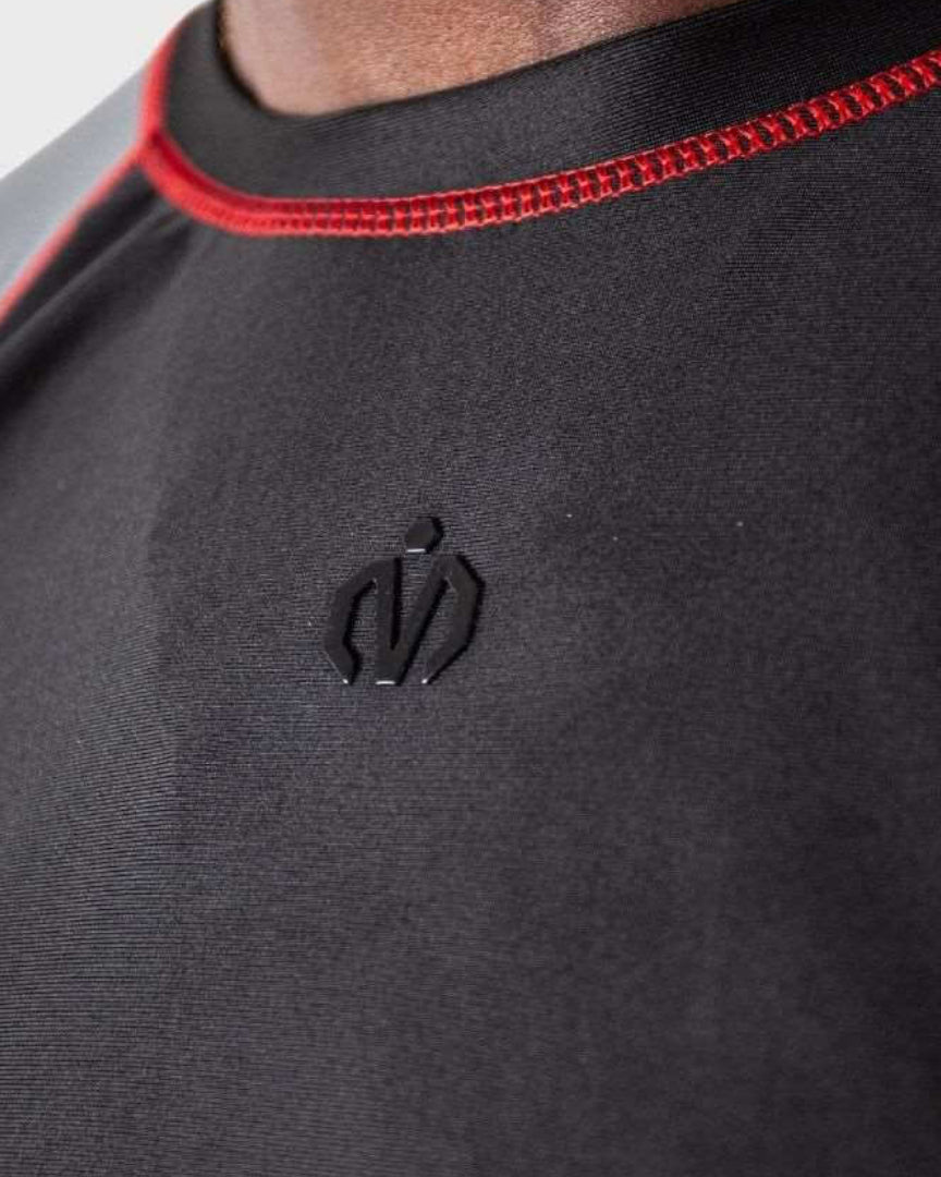 MEM Ambition Men's Compression Top – Black/Grey - MEMFitness