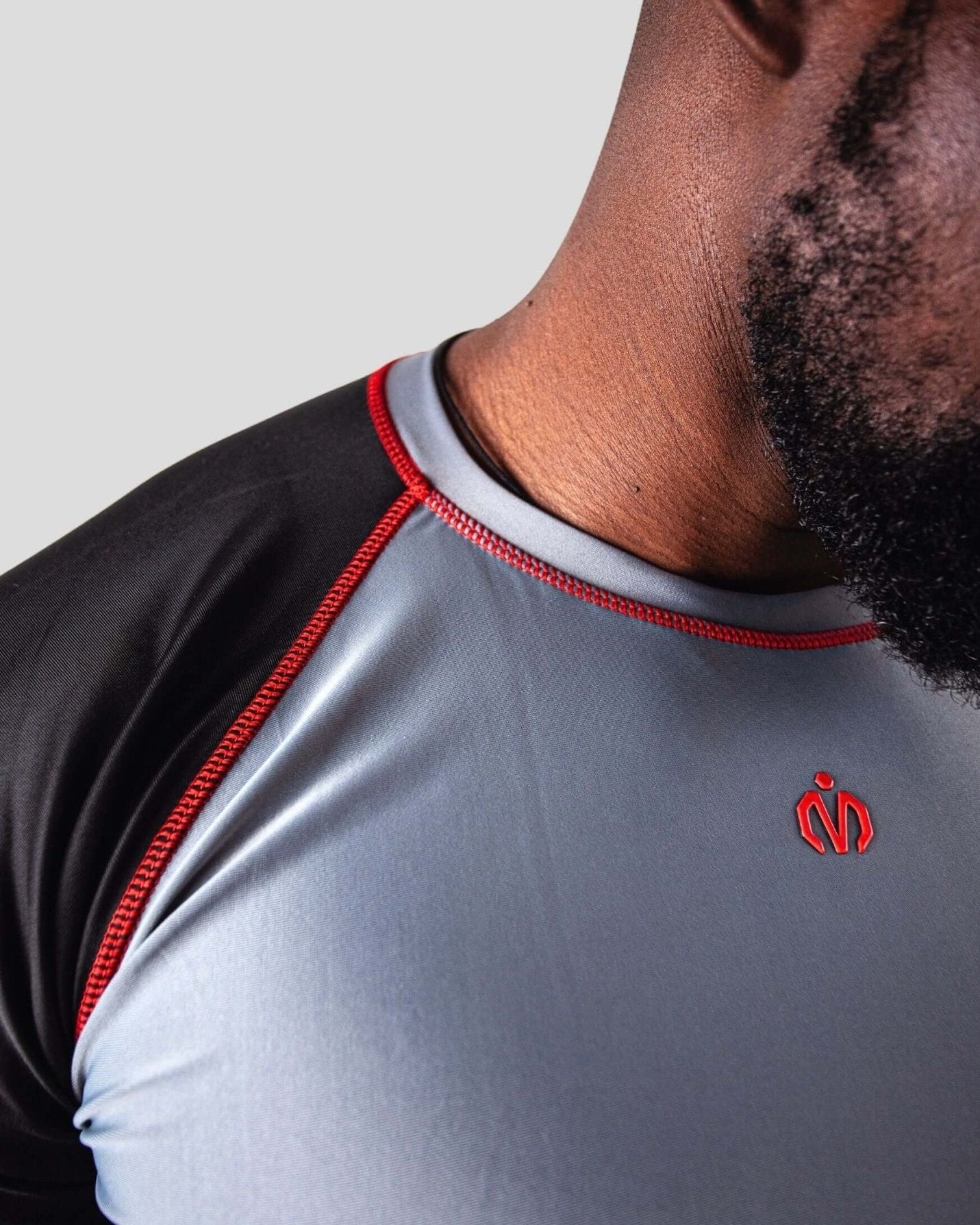 MEM Ambition Men's Compression Top – Grey/Black - MEMFitness