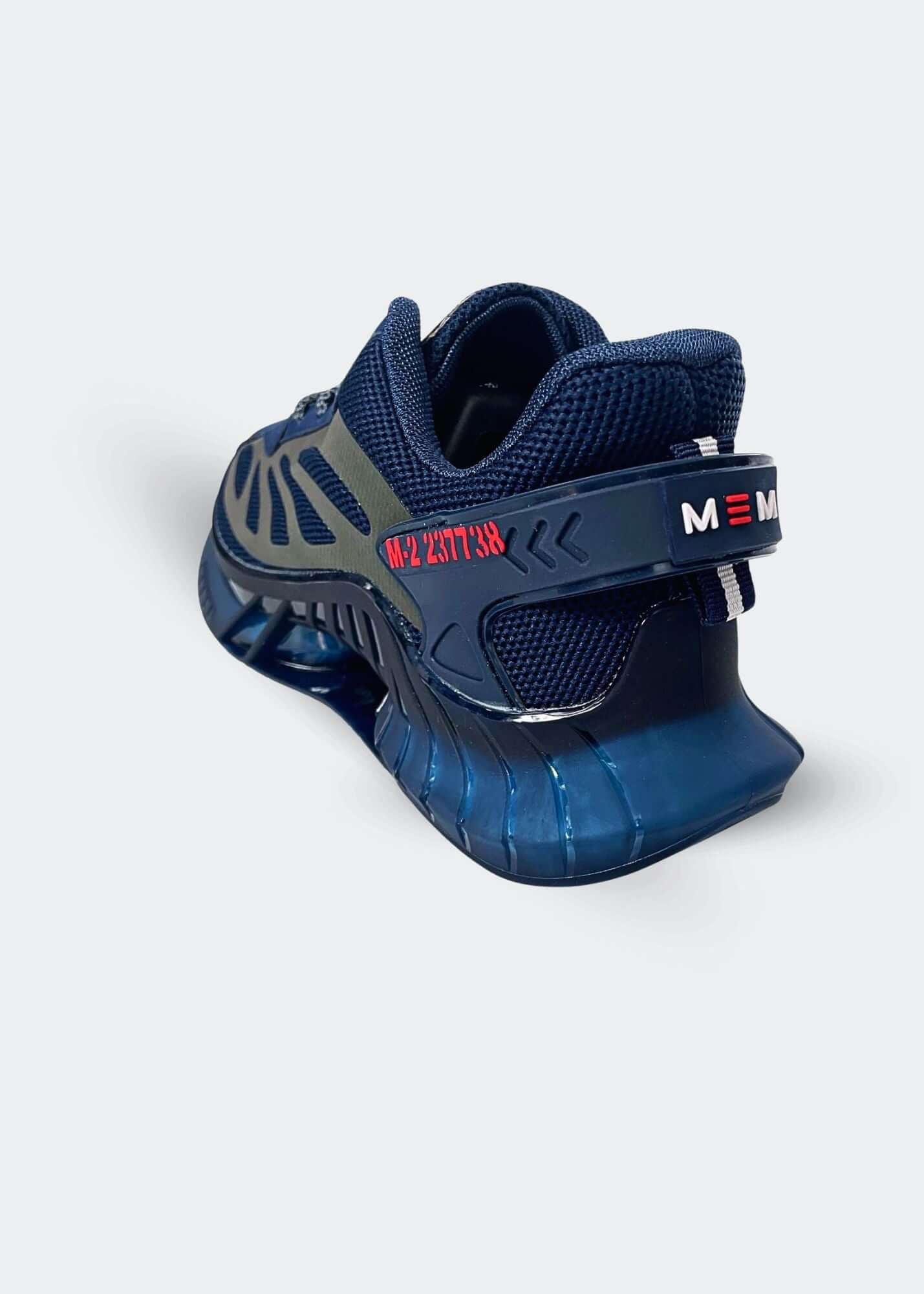 MEM Retro - Reflective Gym Shoes Navy Blue - MEMFitness