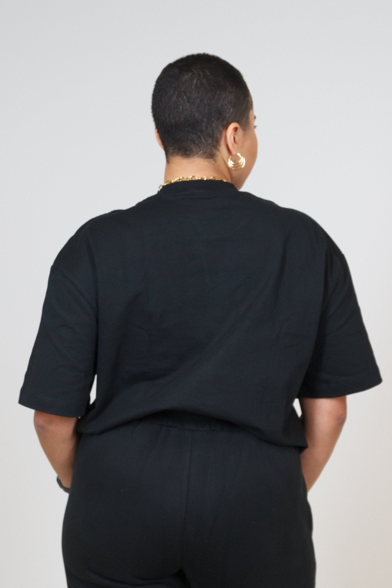 MEM Unisex 305G Heavyweight Oversized Tee - Black - MEMFitness