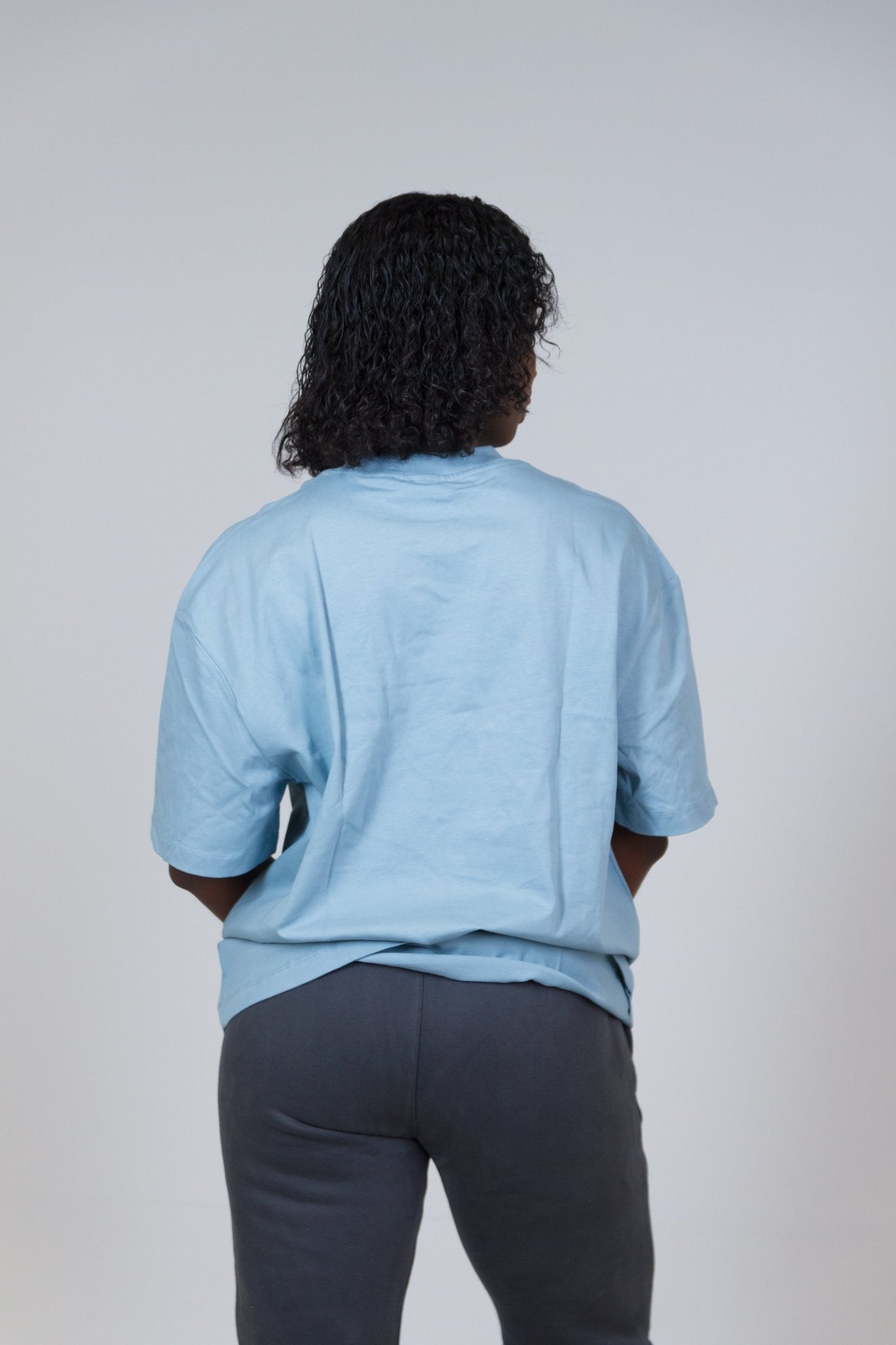 MEM Unisex 305G Heavyweight Oversized Tee - Blue - MEMFitness