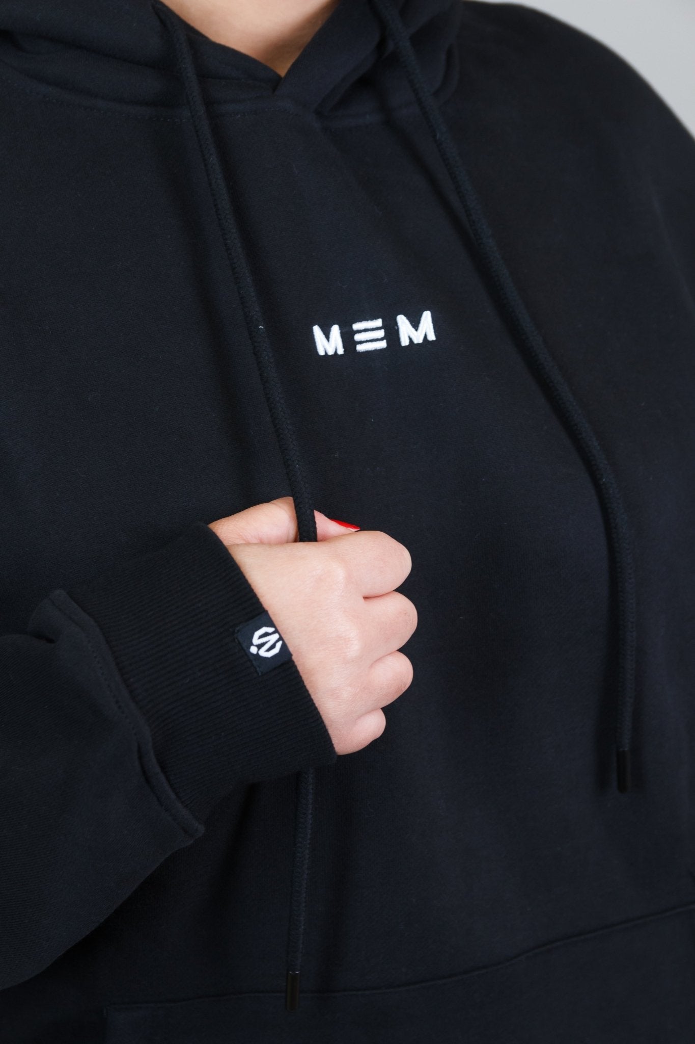 MEM Unisex 345G Heavyweight Fleece Hoodie – Black - MEMFitness