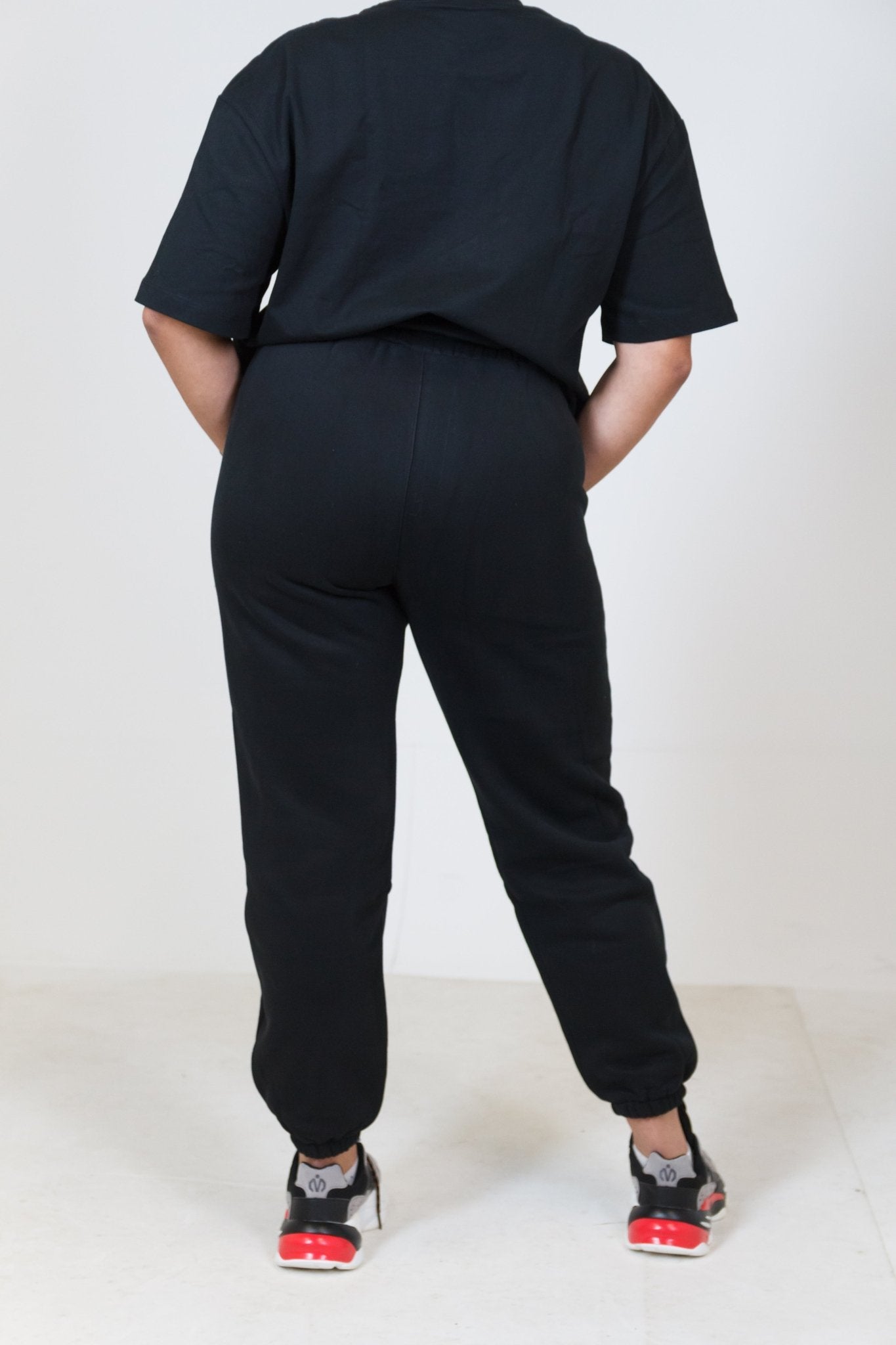 MEM Unisex 345G Heavyweight Fleece Joggers - Black - MEMFitness