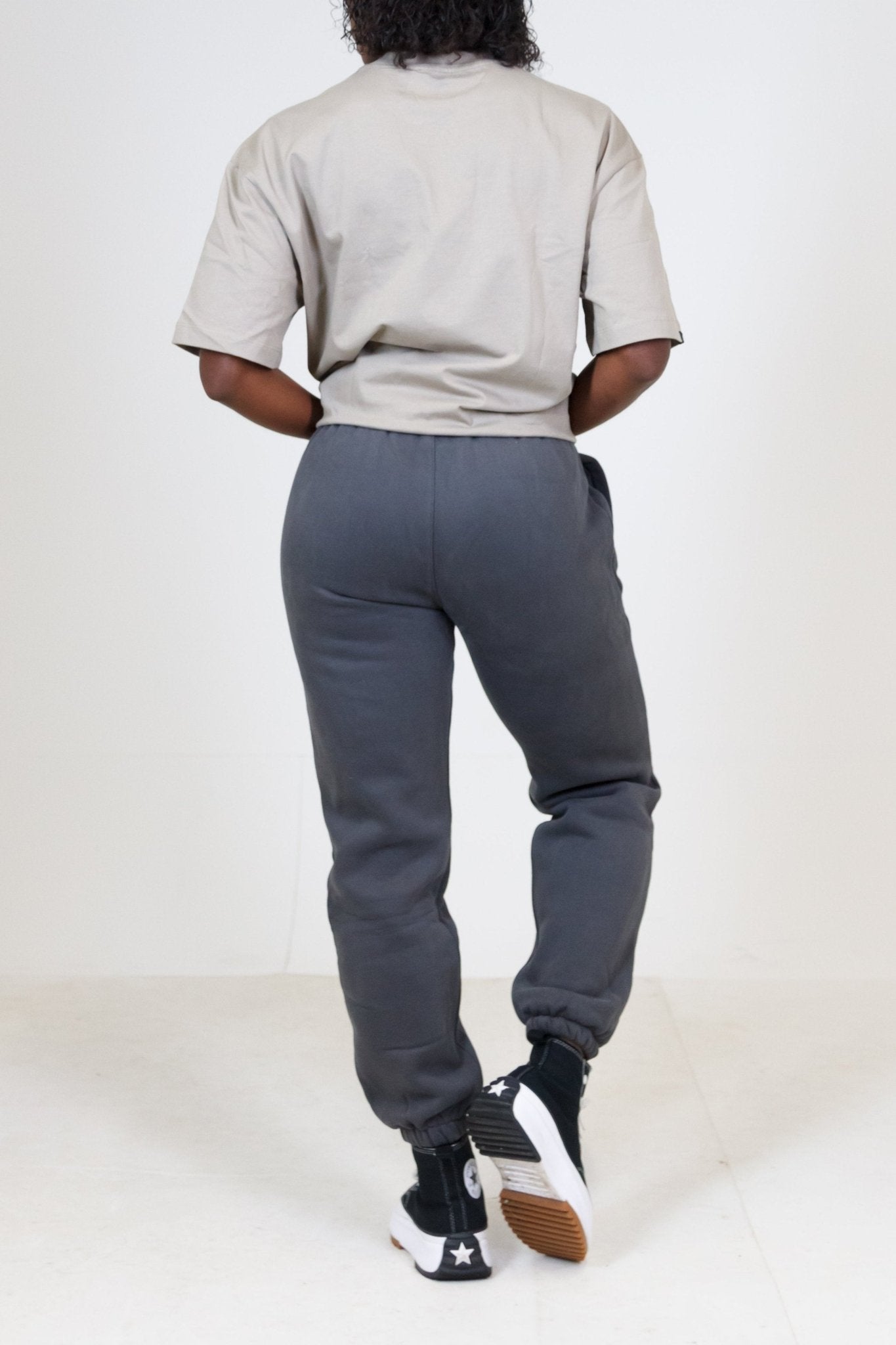 MEM Unisex 345G Heavyweight Fleece Joggers - Grey - MEMFitness