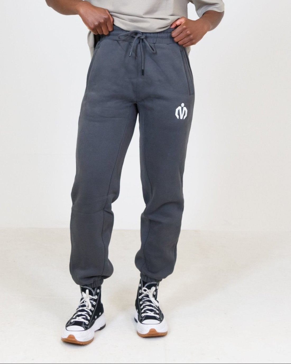 MEM Unisex 345G Heavyweight Fleece Joggers - Grey - MEMFitness