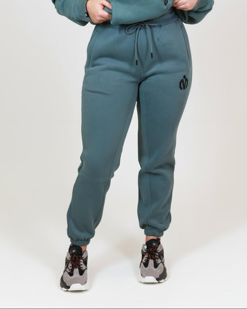 MEM Unisex 345G Heavyweight Fleece Joggers - Grey Blue - MEMFitness