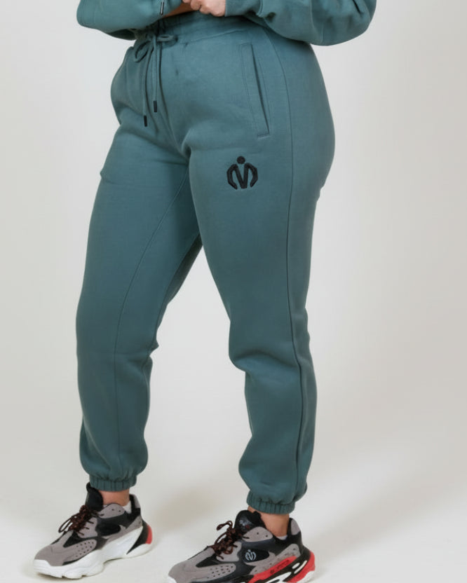 MEM Unisex 345G Heavyweight Fleece Joggers - Grey Blue - MEMFitness