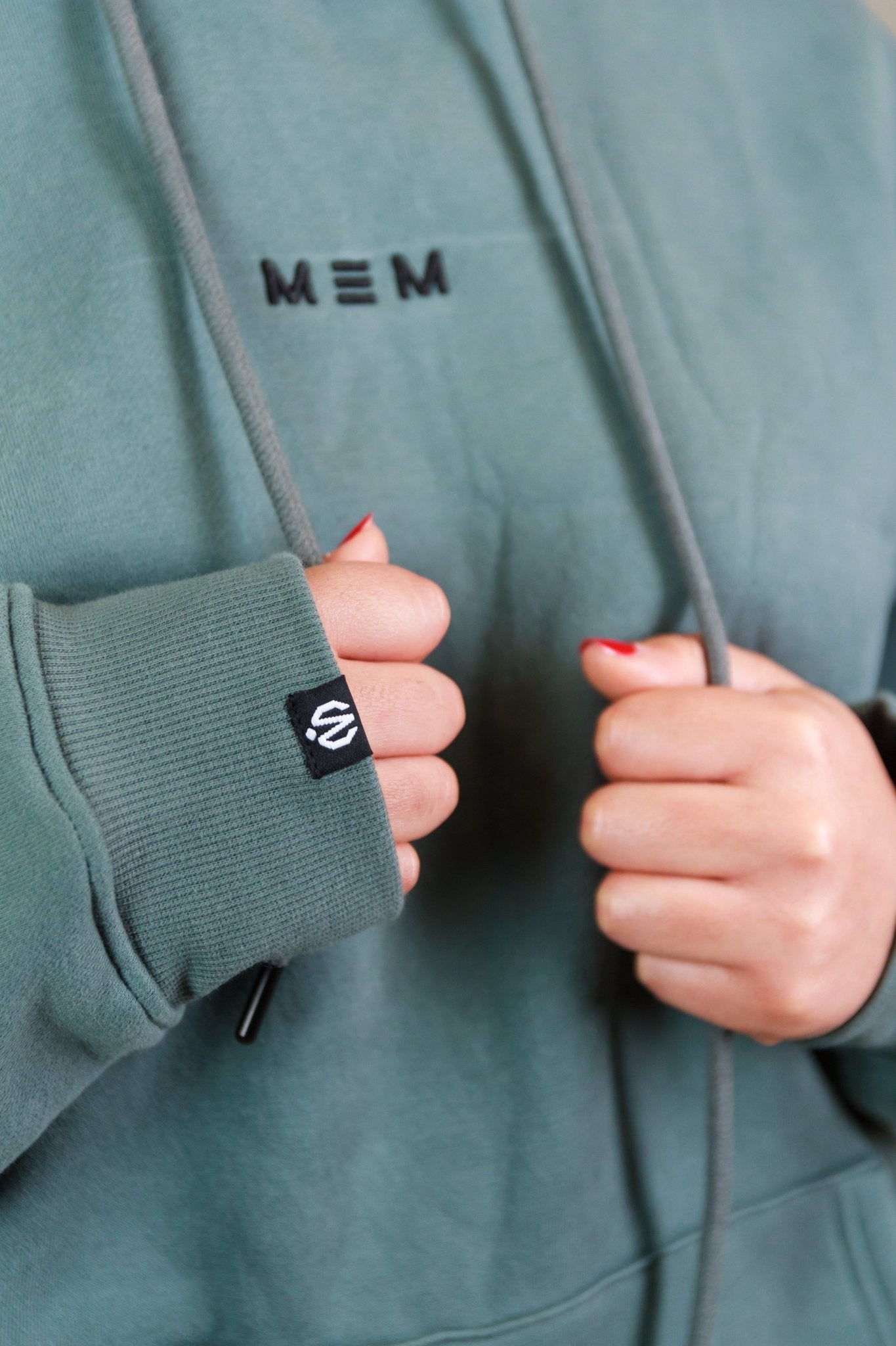 MEM Unisex 345G Oversized Heavyweight Fleece Hoodie - Grey Blue - MEMFitness