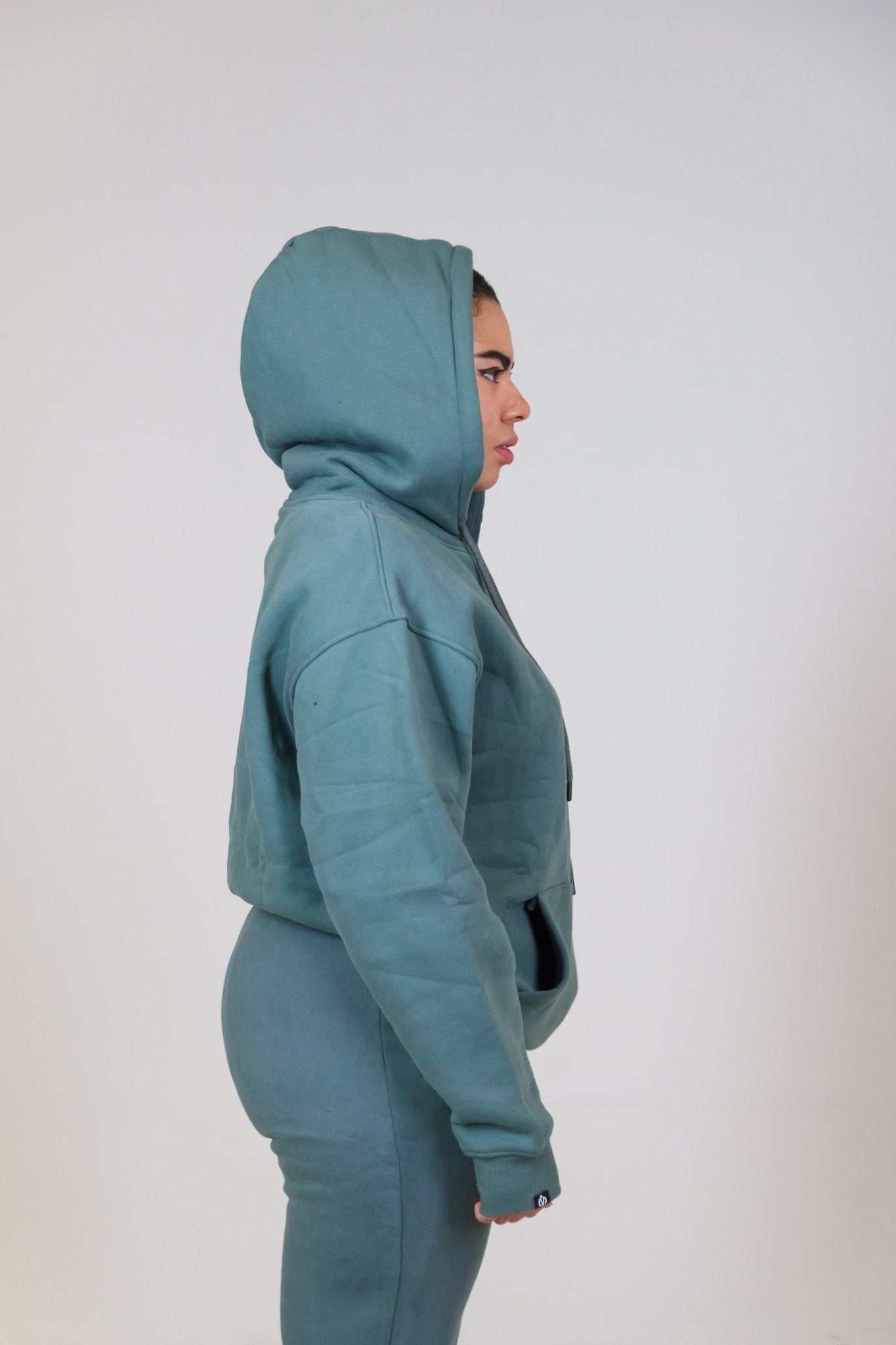 MEM Unisex 345G Oversized Heavyweight Fleece Hoodie - Grey Blue - MEMFitness