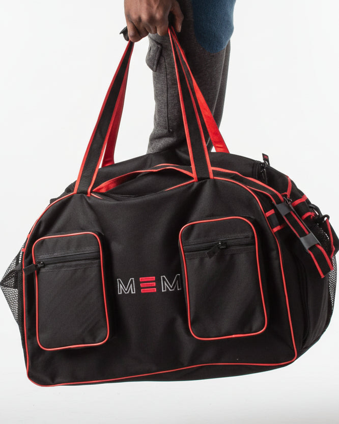 MEM Utility Duffle Bag Black Red - MEMFitness