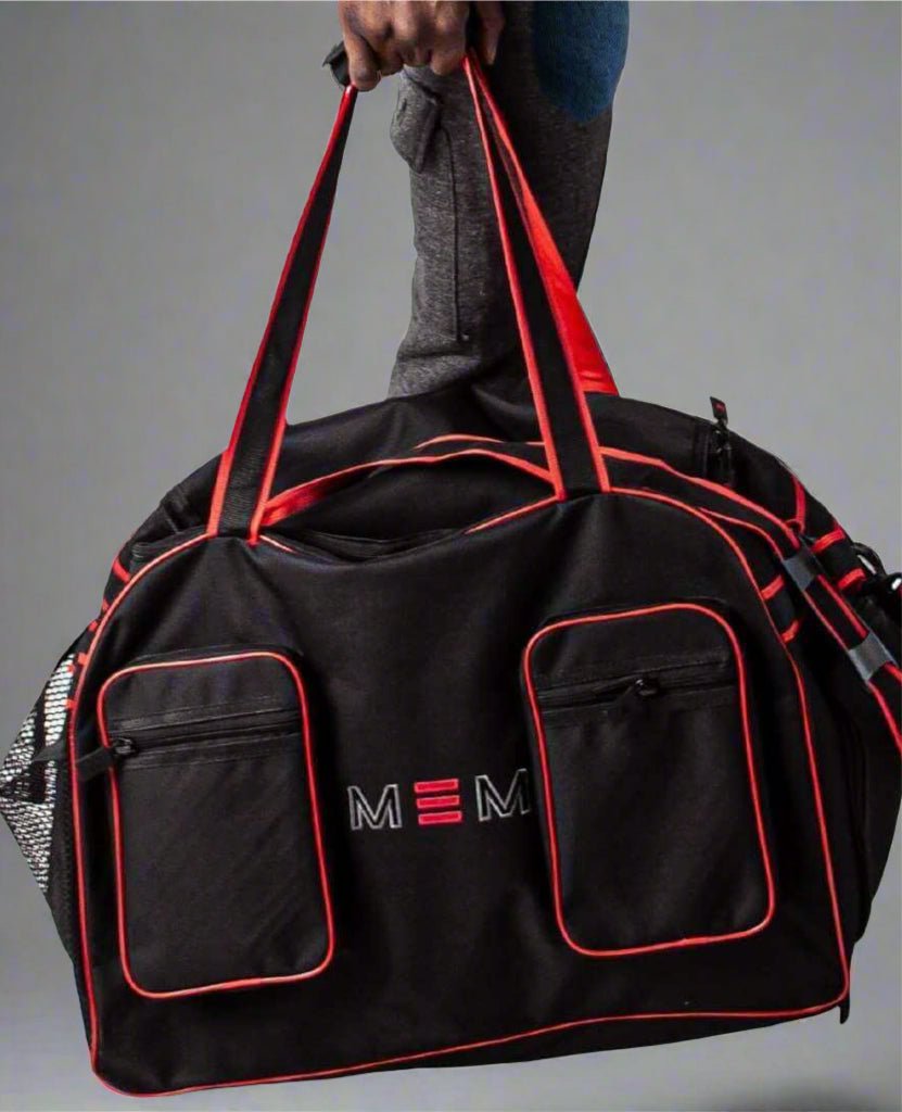 MEM Utility Duffle Bag Black Red - MEMFitness