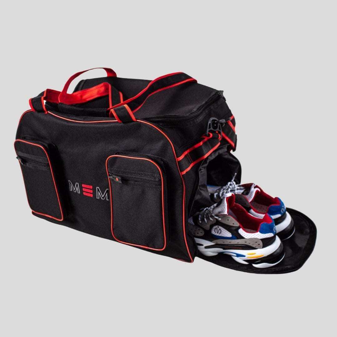 MEM Utility Duffle Bag Black Red - MEMFitness