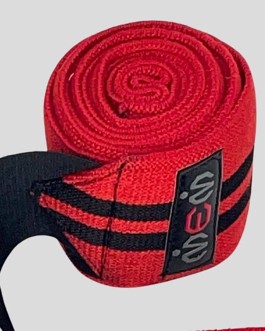 MEM Xtreme Protech Knee Wraps Red - MEMFitness