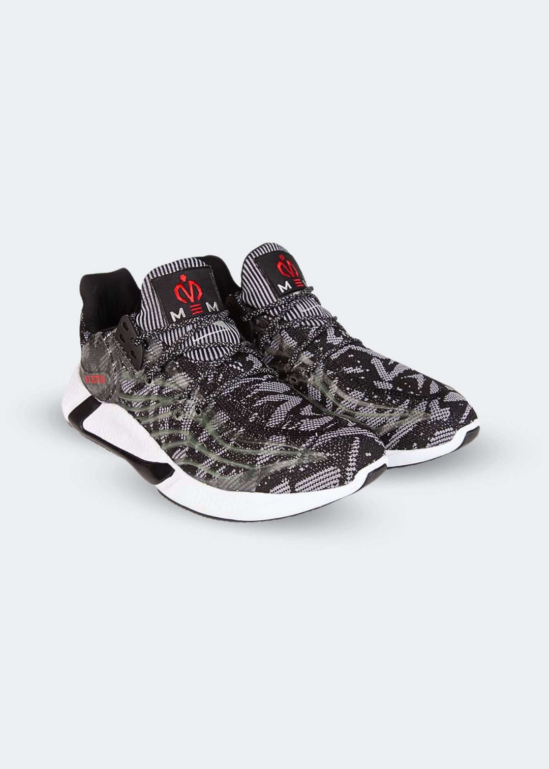 MEMFitness Aspire Fly - knit Gym/Running Shoes Black & Grey - MEMFitness