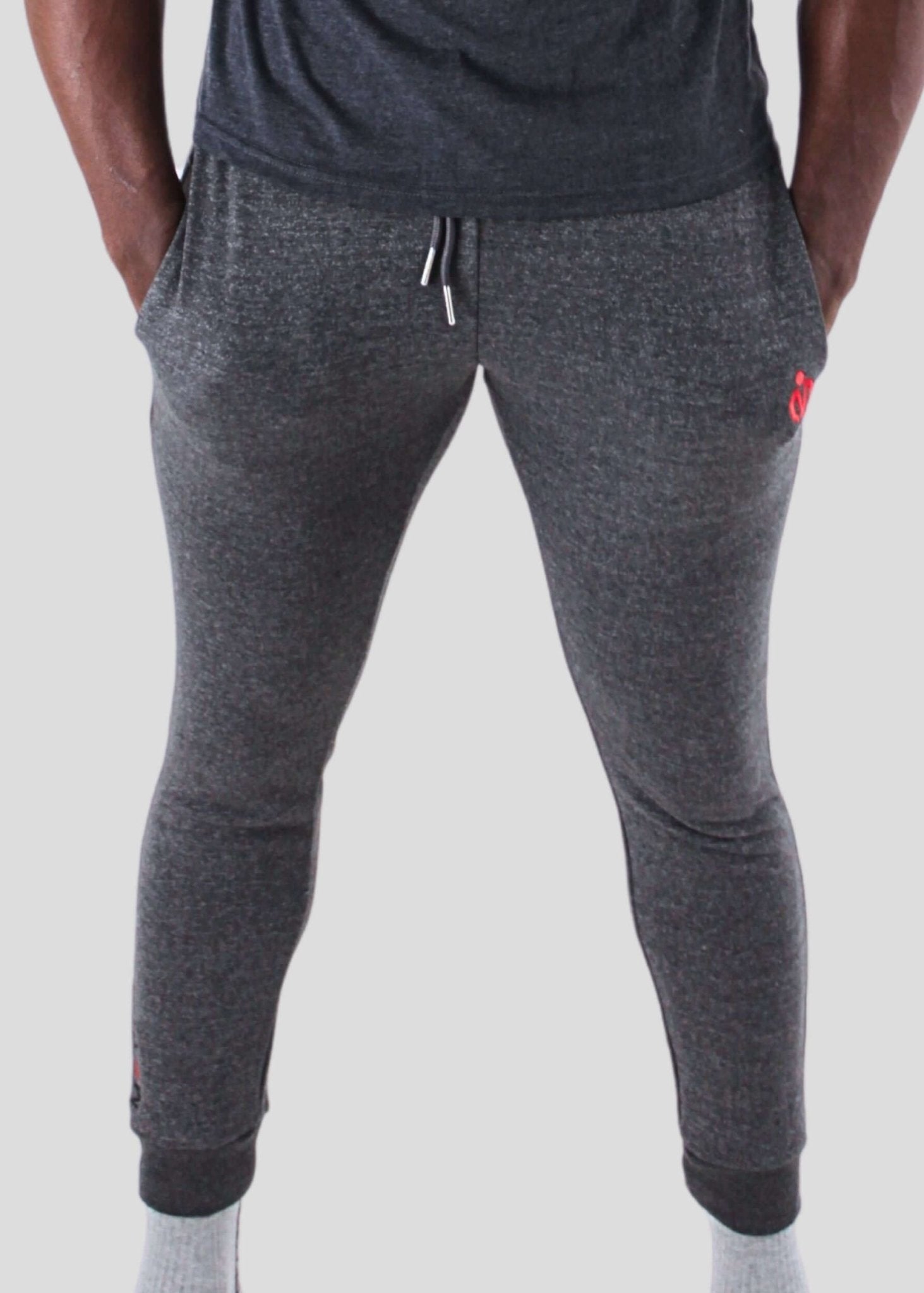 MEMFitness Classic Air Walk French Terry Joggers Charcoal Grey - MEMFitness