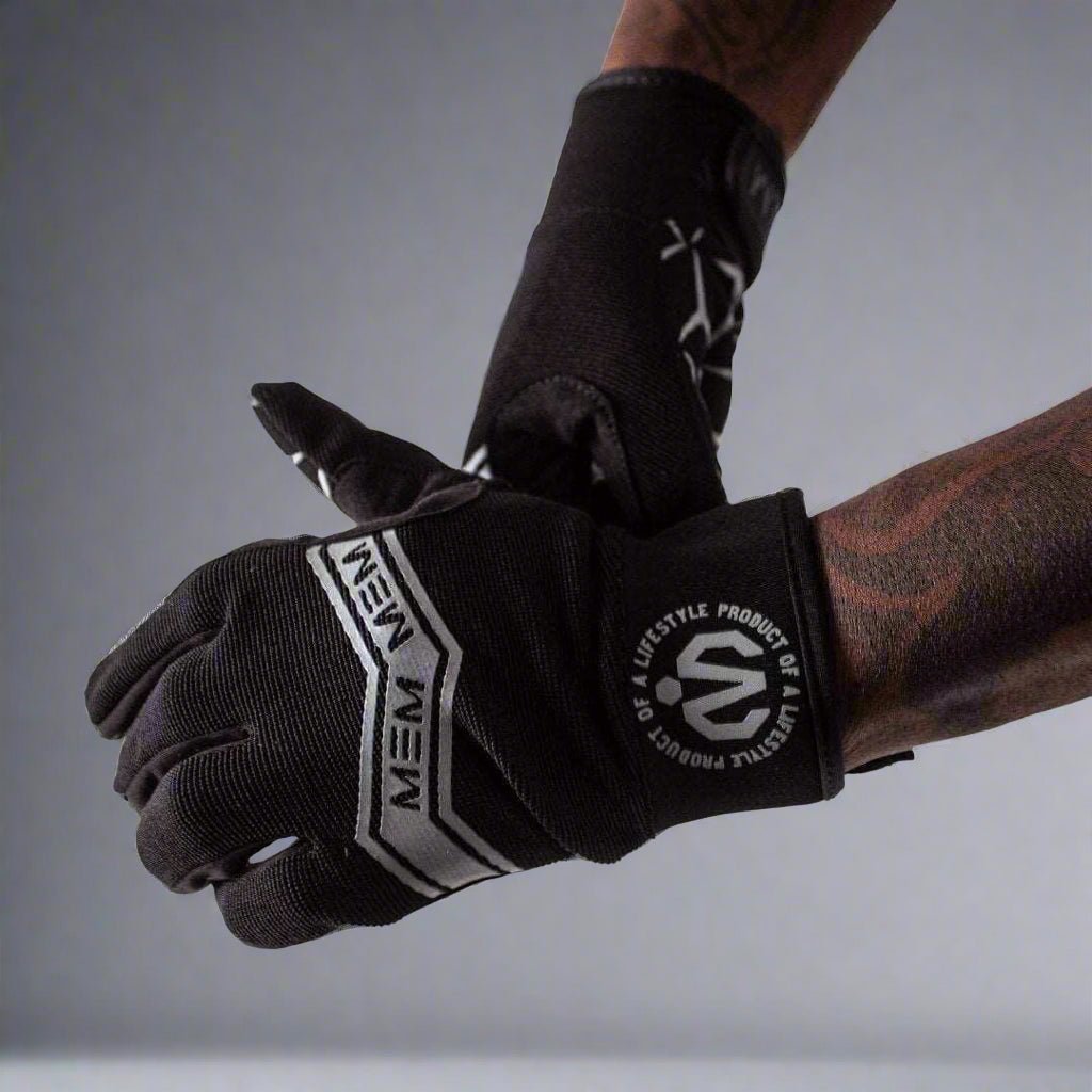 MEMFitness Cross - fit Gloves Black Grey - MEMFitness
