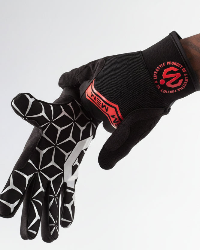 MEMFitness Cross - fit Gloves Black Red - MEMFitness
