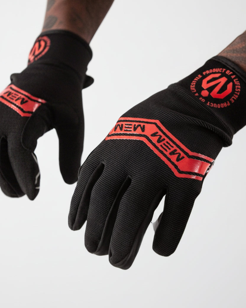 MEMFitness Cross - fit Gloves Black Red - MEMFitness