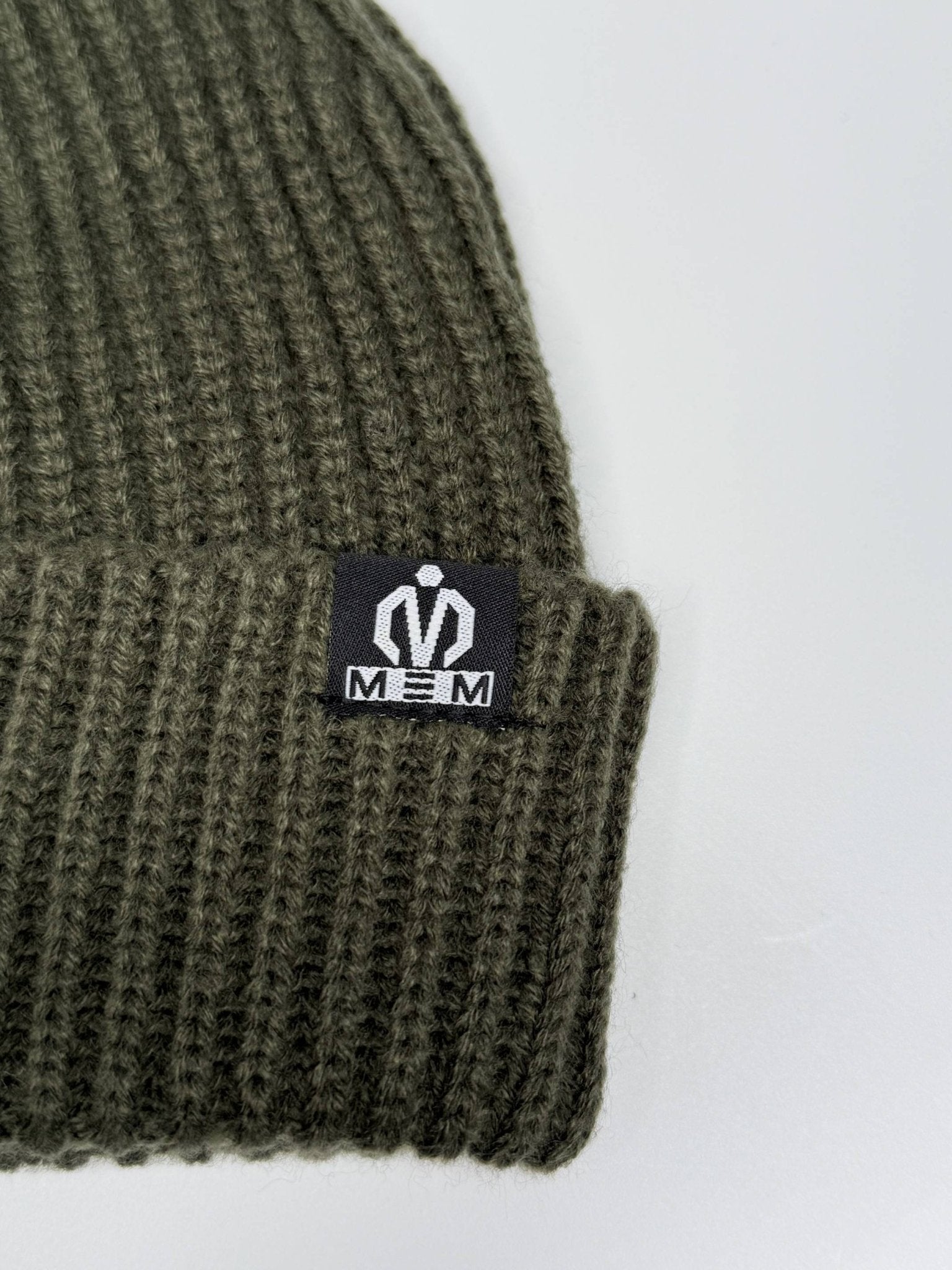 MEMFitness Fisherman Beanie – Unisex Winter Knit Hat - Khaki - MEMFitness