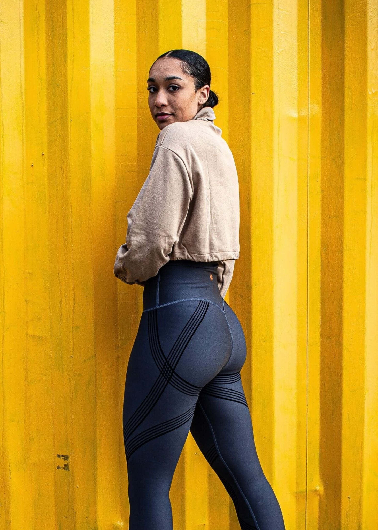 MEMFitness French Terry Crop Top Sandy - MEMFitness