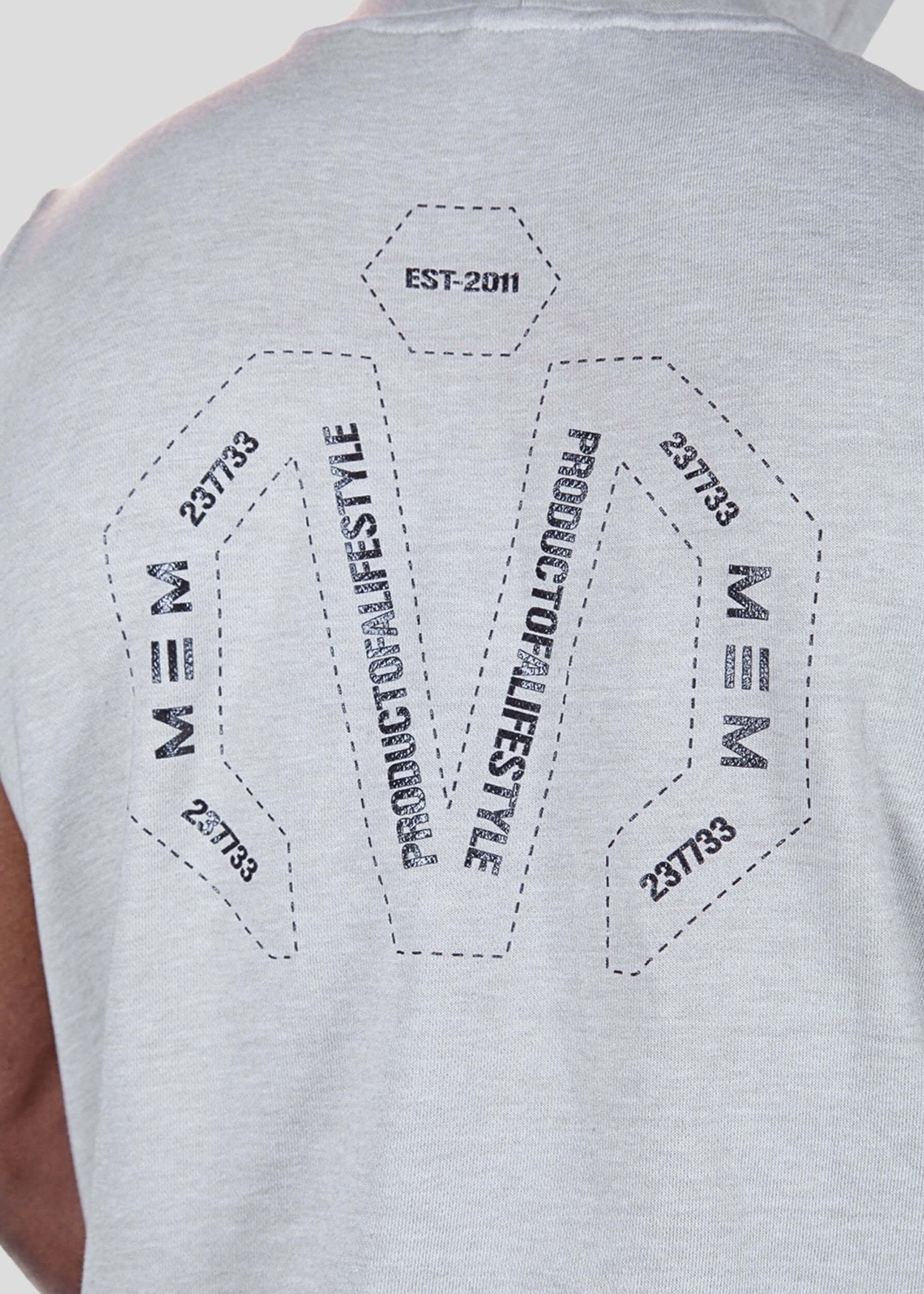 MEMFitness French Terry Grey Sleeveless Hoodie - MEMFitness