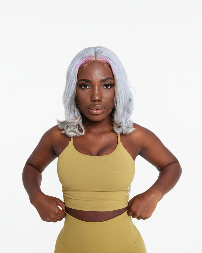MEMFitness Power Vest Bra Mustard - MEMFitness