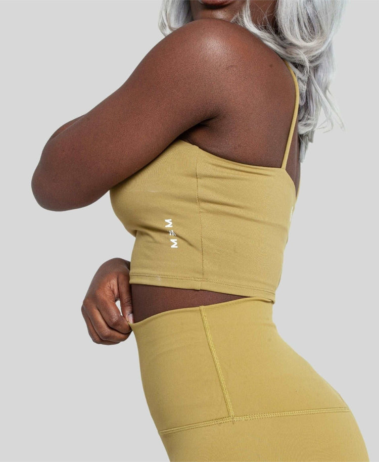 MEMFitness Power Vest Bra Mustard - MEMFitness