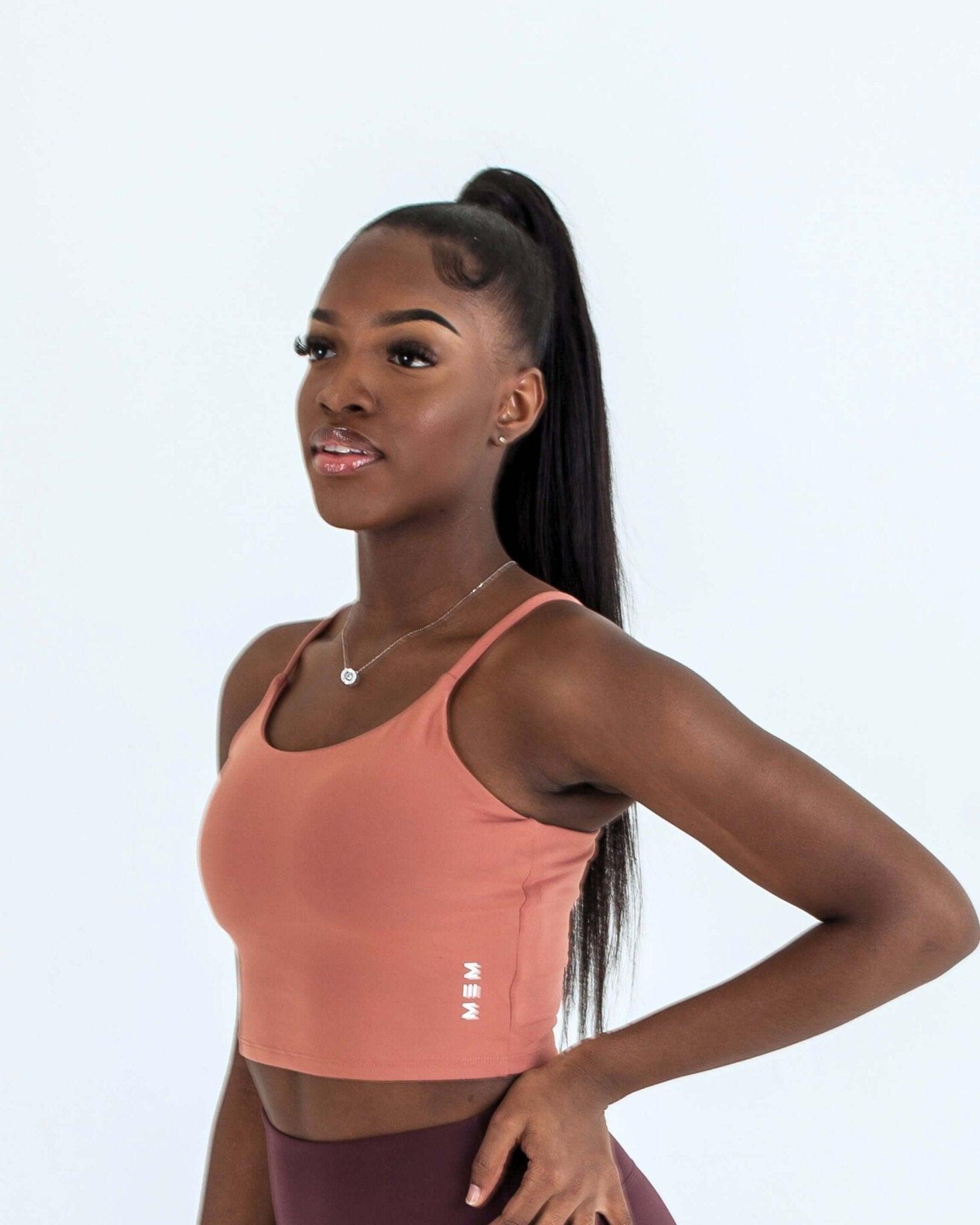 MEMFitness Power Vest Bra Peach - MEMFitness
