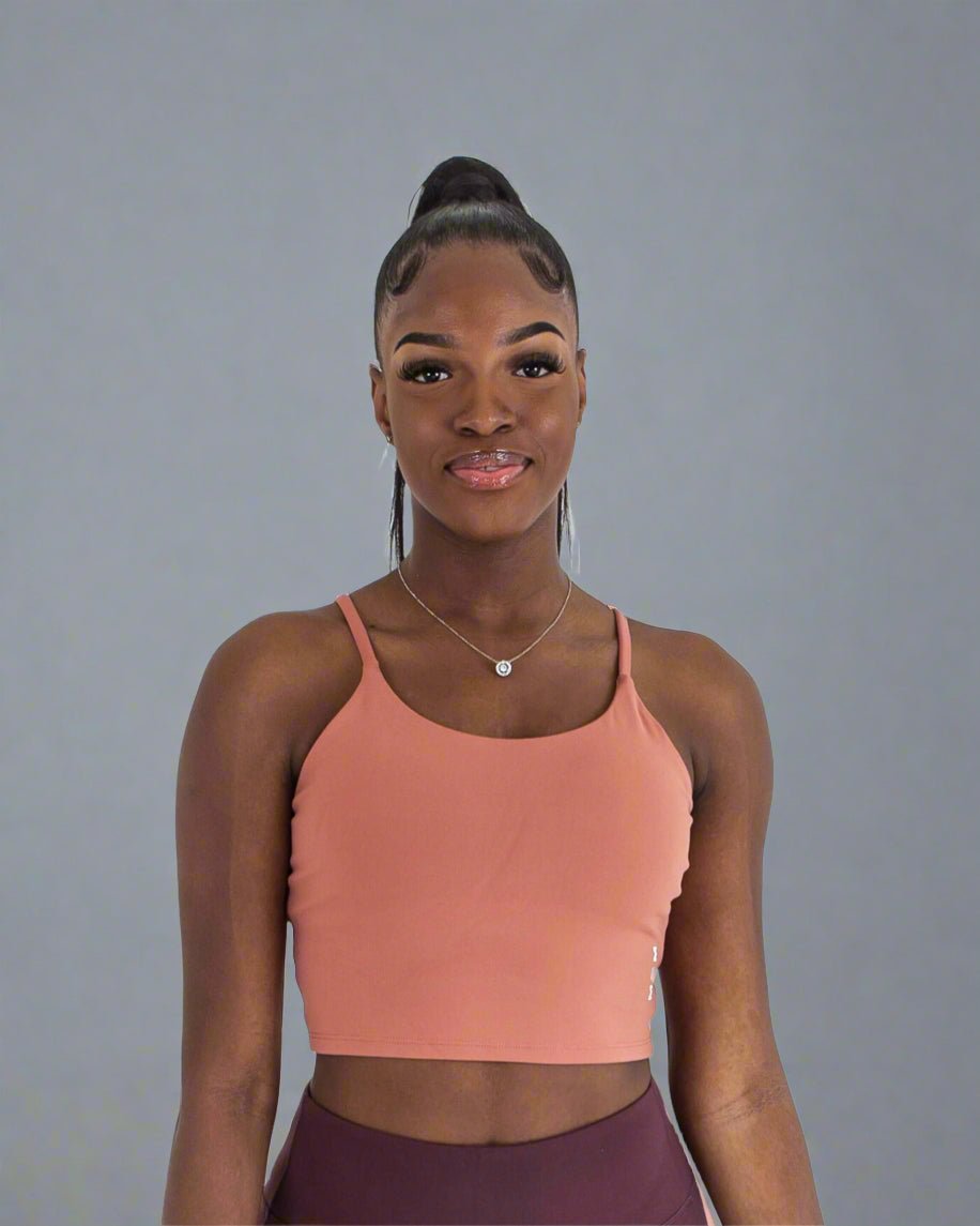 MEMFitness Power Vest Bra Peach - MEMFitness