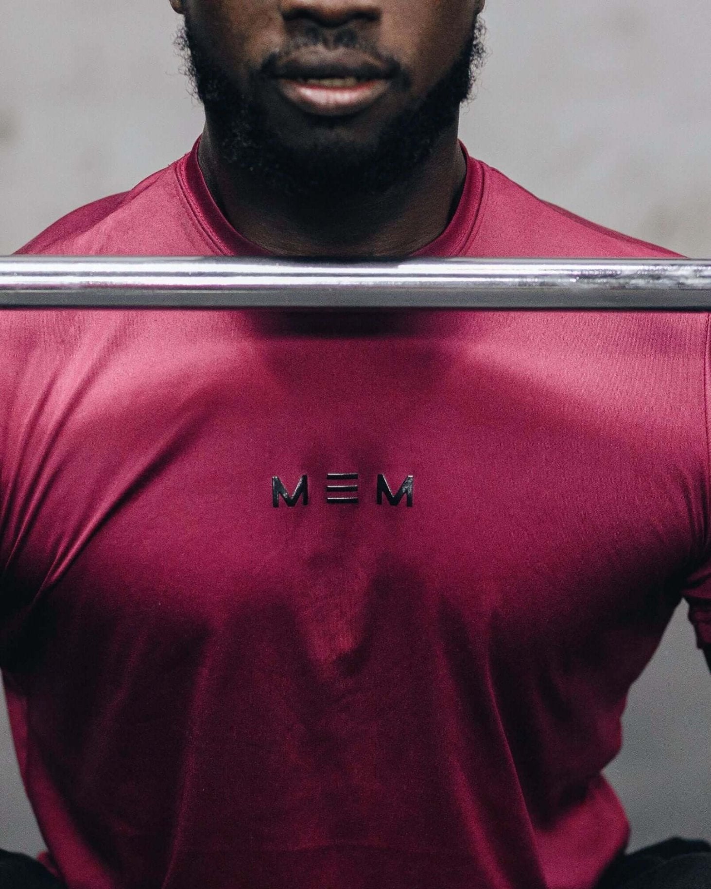 MEMFitness Quick Dry Anti - Bacteria Peak Training Burgundy Tee - MEMFitness