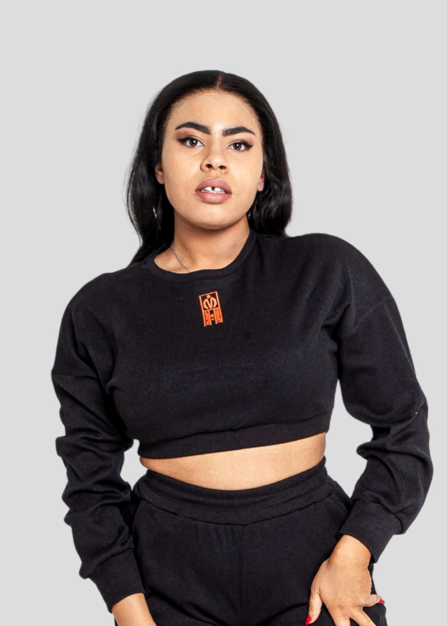 MEMFitness Ribbed Crop Top Black - MEMFitness