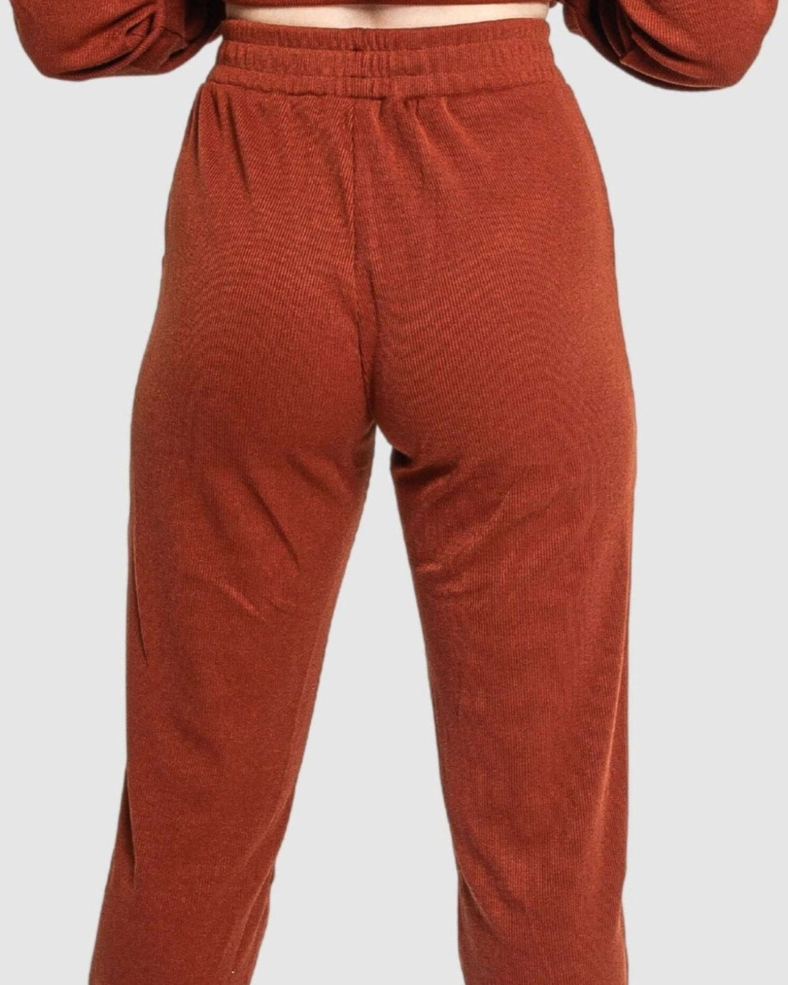 MEMFitness Ribbed Joggers Brown - MEMFitness
