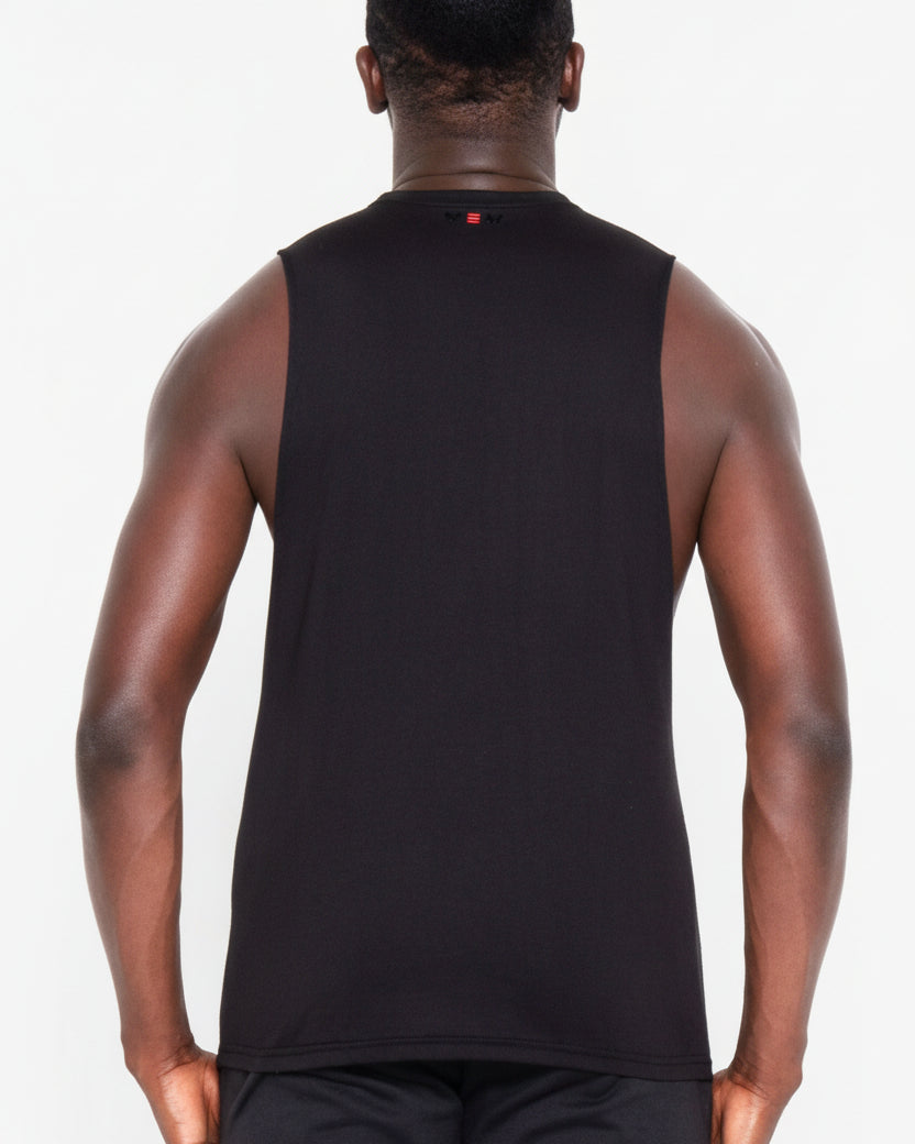 MEMFitness Sleeveless Training Tee Black - MEMFitness