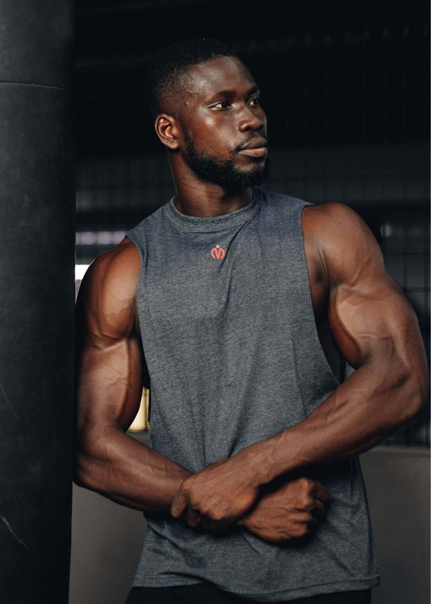 MEMFitness Sleeveless Training Tee Grey - MEMFitness