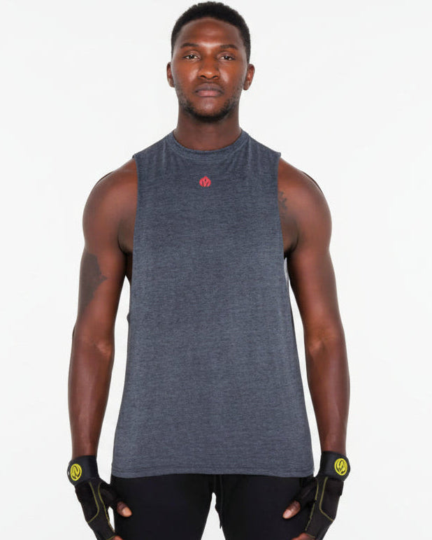 MEMFitness Sleeveless Training Tee Grey - MEMFitness