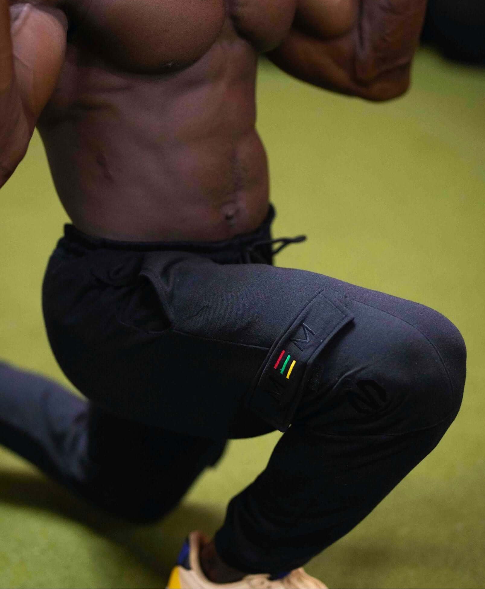 MEMFitness Utility Heritage French Terry Joggers Black - MEMFitness