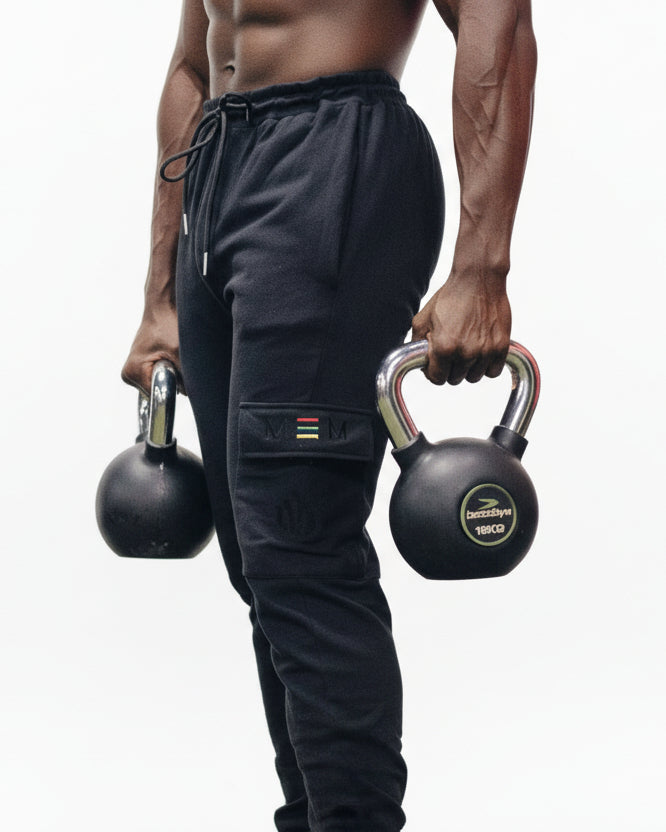 MEMFitness Utility Heritage French Terry Joggers Black - MEMFitness