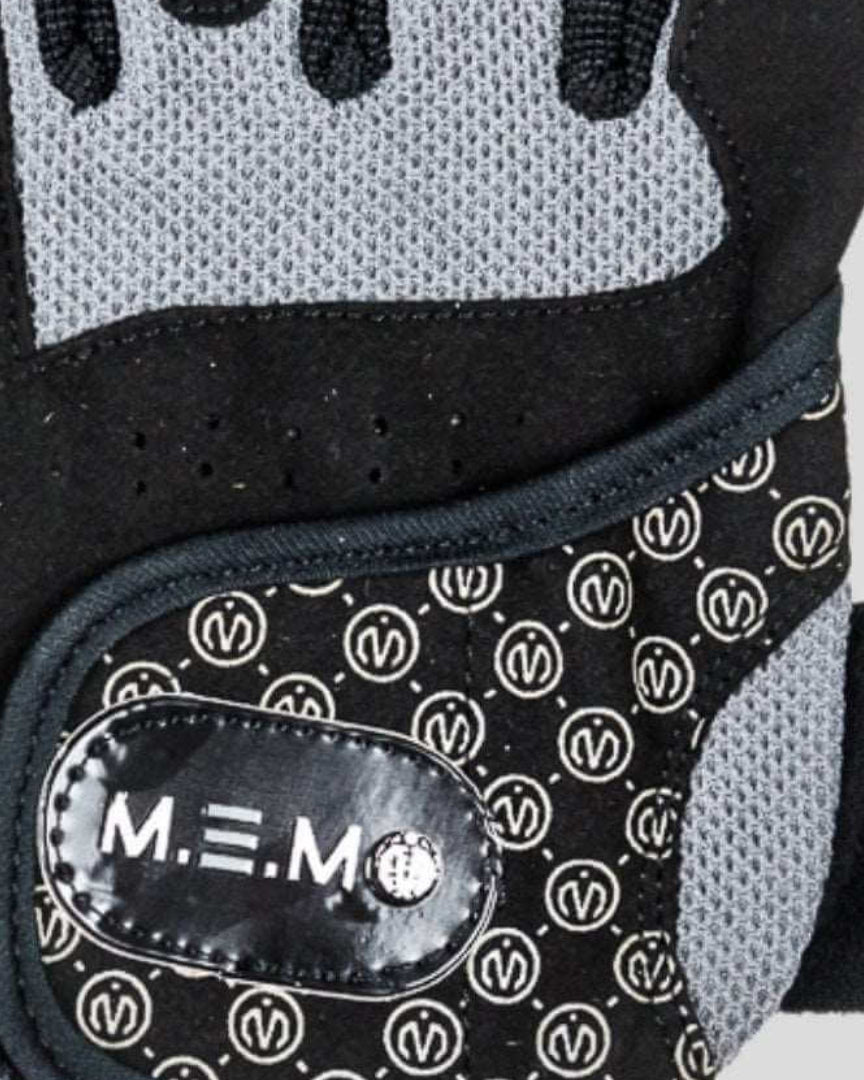 MEMFitness V - 2 Women's Weight Lifting Gloves Loops For Easy Removal Black Grey - MEMFitness